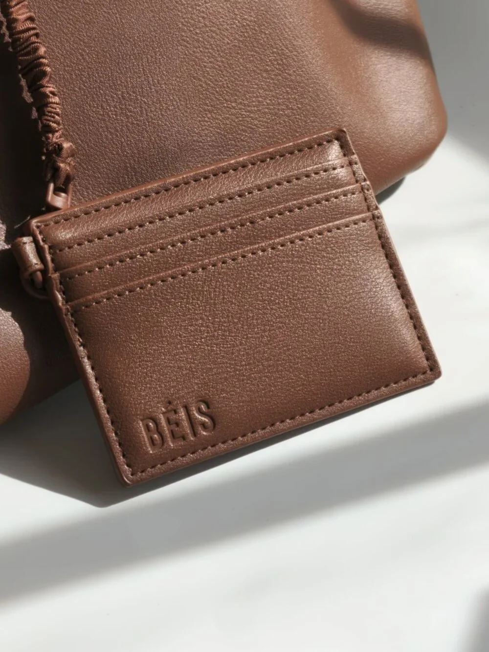 BEIS Essential Tote in Maple - Vegan Leather, New Without Tags
